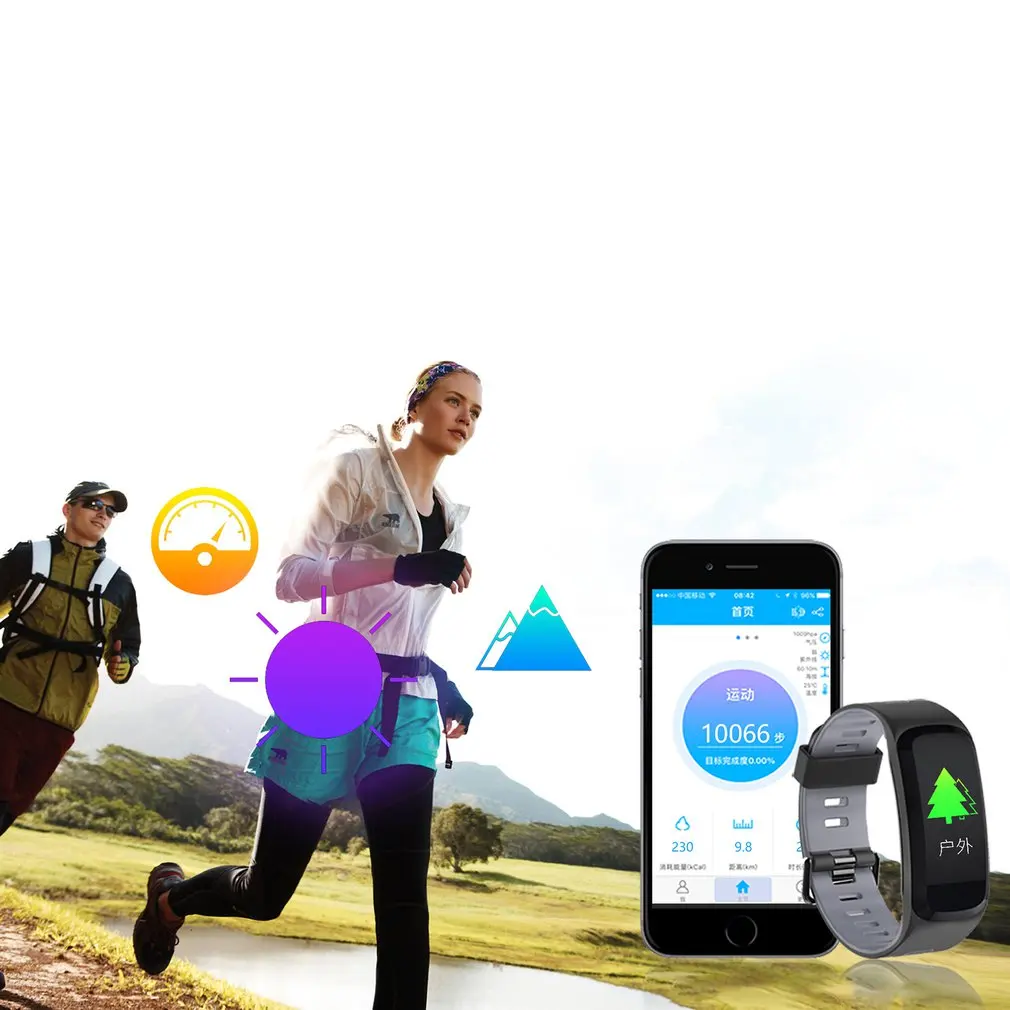 Многофункциональный NFC умный браслет в реальном времени монитор сердечного