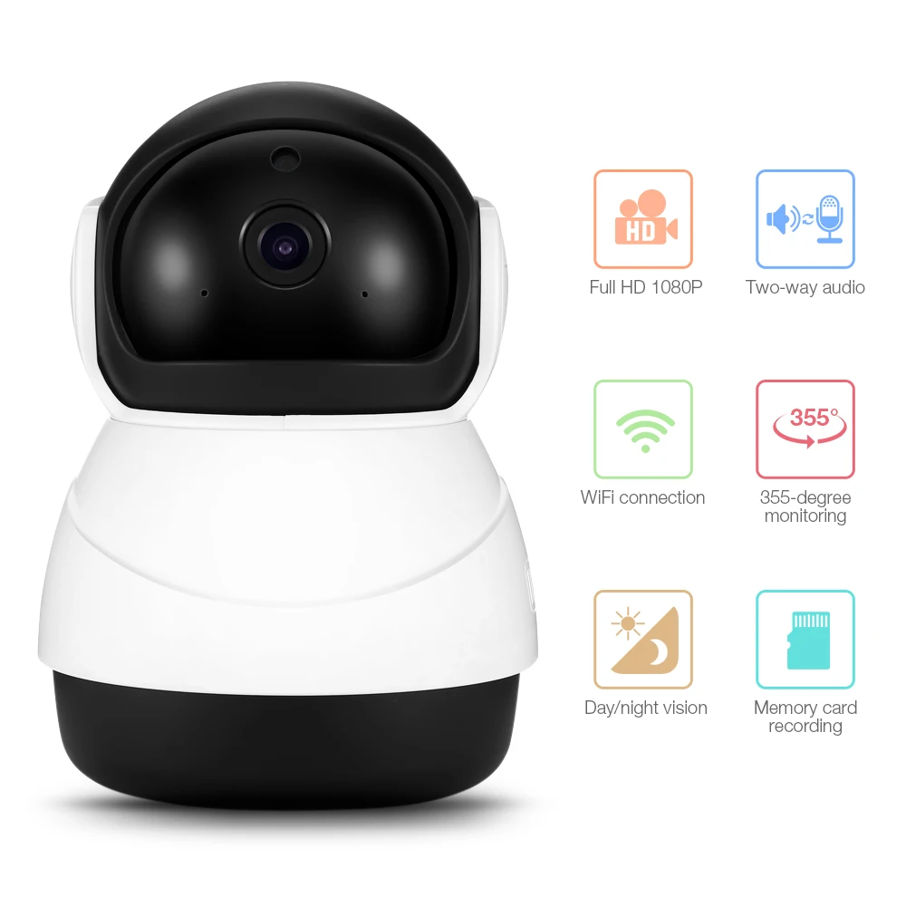 FIMEI 1080 P HD Беспроводной Wi Fi IP Камера видеонаблюдения 2 способ аудио детектор