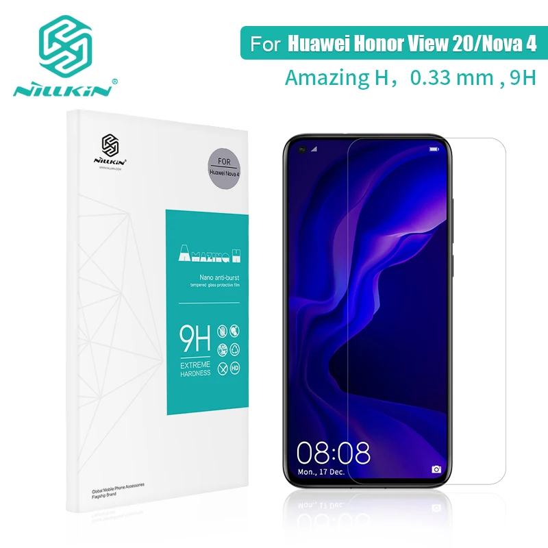 Защитная пленка для экрана для huawei Honor View 20 6,4 ''NILLKIN Amazing H/H+ PRO/XD CP+ MAX из закаленного стекла для huawei Nova 4