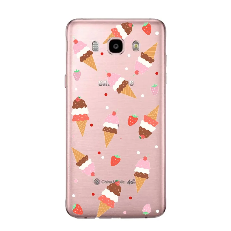 Fruit Flora Soft Clear TPU Phone Case For Samsung J3 J5 J7 S6 S7 S8 note8 A3 A5 C7 J2prime Pineapple SiliconeCover Free Shipping | Мобильные