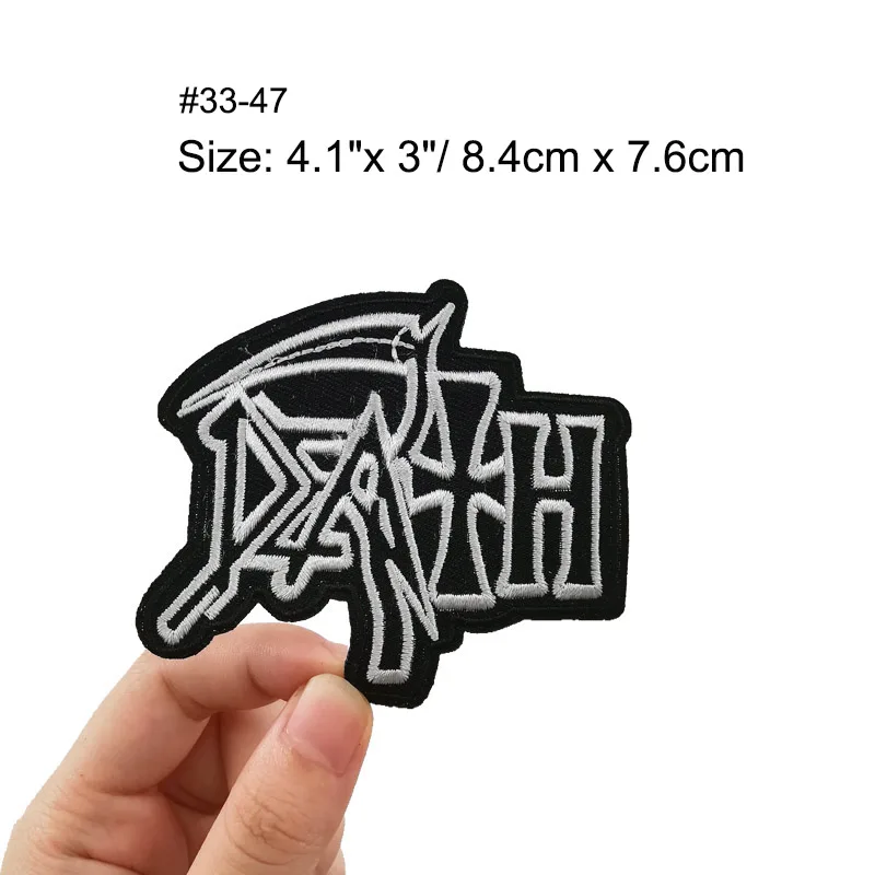 DEATH MURDERDOLLS SABATON VAN HALEN VINCE RAY гитара DEVIL GIRL Van Halen вышитая музыкальная группа железный пластырь - Цвет: Антикварная медь