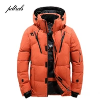 new high quality winter warm thicken zipper coats mens hooded parkas casual male slim zipper multi pockets overcoat jackets