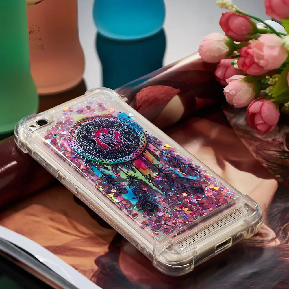 Блестящий чехол со звездами для Xiaomi Redmi 5A Redmi5A динамическая жидкость мусора ТПУ зыбучий песок задняя крышка для Xiaomi Redmi A5 Hongmi5A чехол