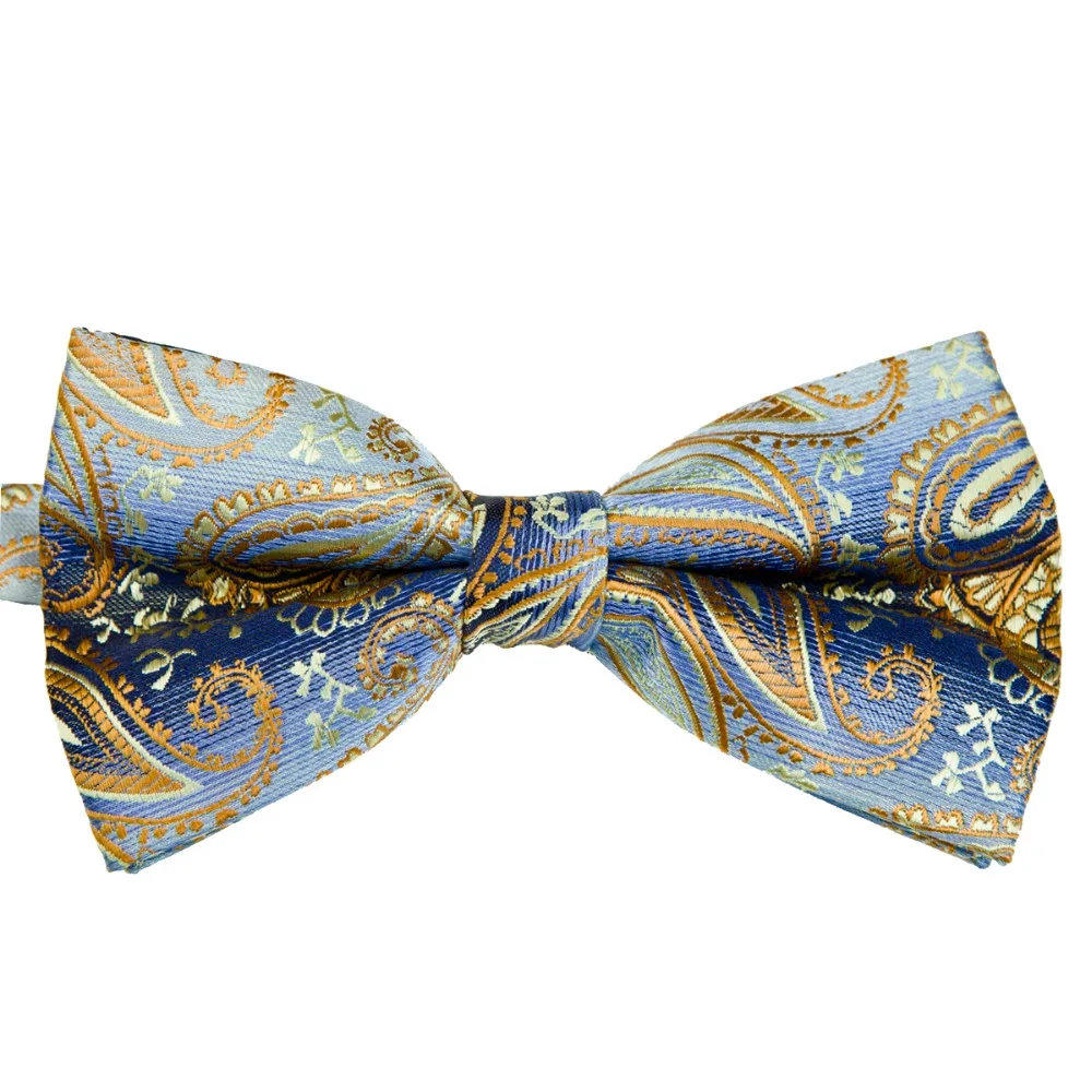 Цветочный узор Пейсли темно синий желтый хаки Золотой смокинг предварительно