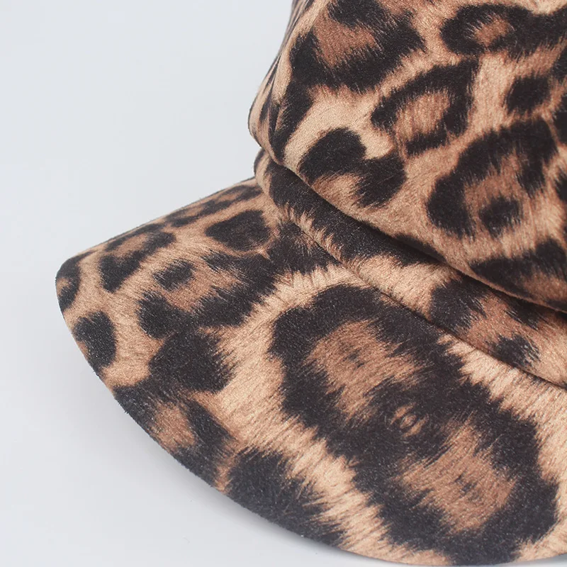 2019/2018 Новая мода Леопардовый принт Восьмиугольные шляпы женские Newsboy кепки Осень