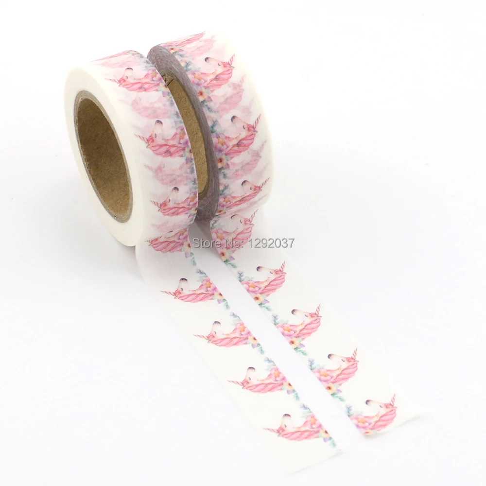 2018 Единорог лента Washi 10 м качество канцелярские товары Сделай Сам Скрапбукинг