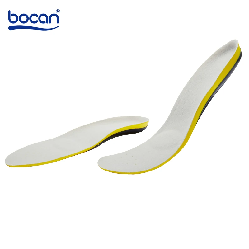 BOCAN Orthopedic insoles for shoes man and women flat foot insoles arch support shock absorption 7741