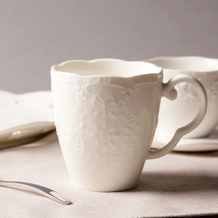 Высококачественные керамические глазурные кофейные кружки молочный фарфор с