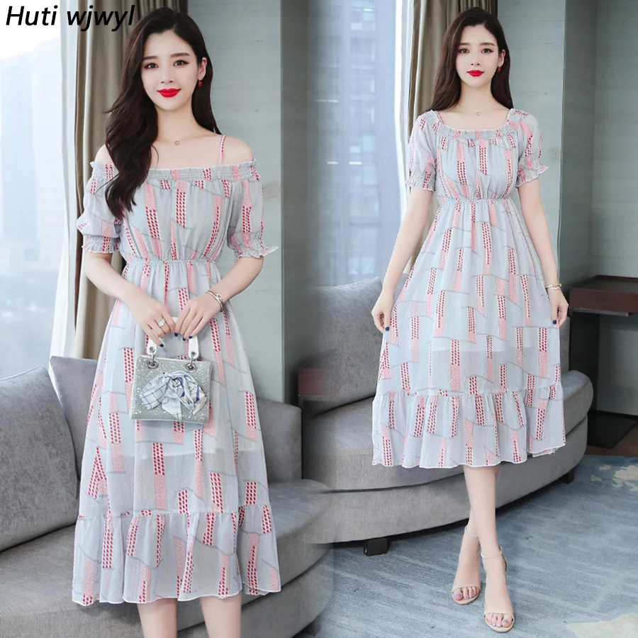 2019 Винтаж размера плюс с открытыми плечами пикантные Boho Открытое платье без