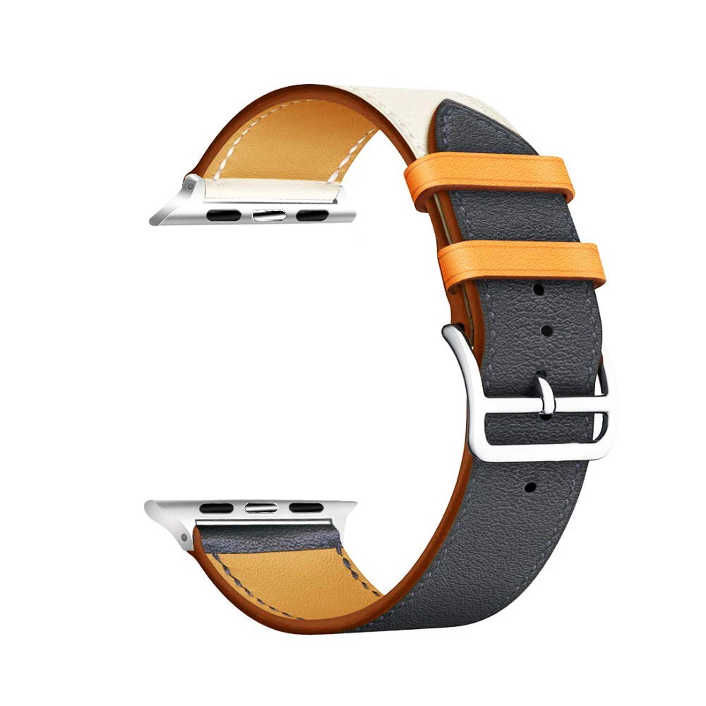 Eastar Высокое качество кожаный ремешок для наручных часов Apple Watch, версии Series4 3, 2, 1, спортивный браслет, 42 мм, 38 мм, ремешок для наручных часов iwatch, 5 полос 40 мм 44 мм