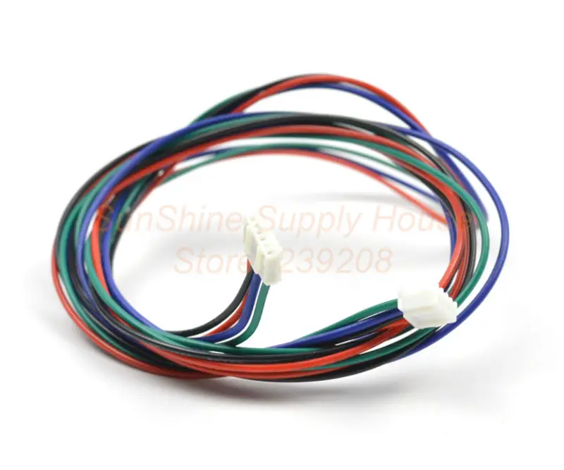 5 шт./лот XH 2.54 Разъем 1 м 4Pin женщина RepRap Dupont жильный кабель для NEMA17/42 шагового