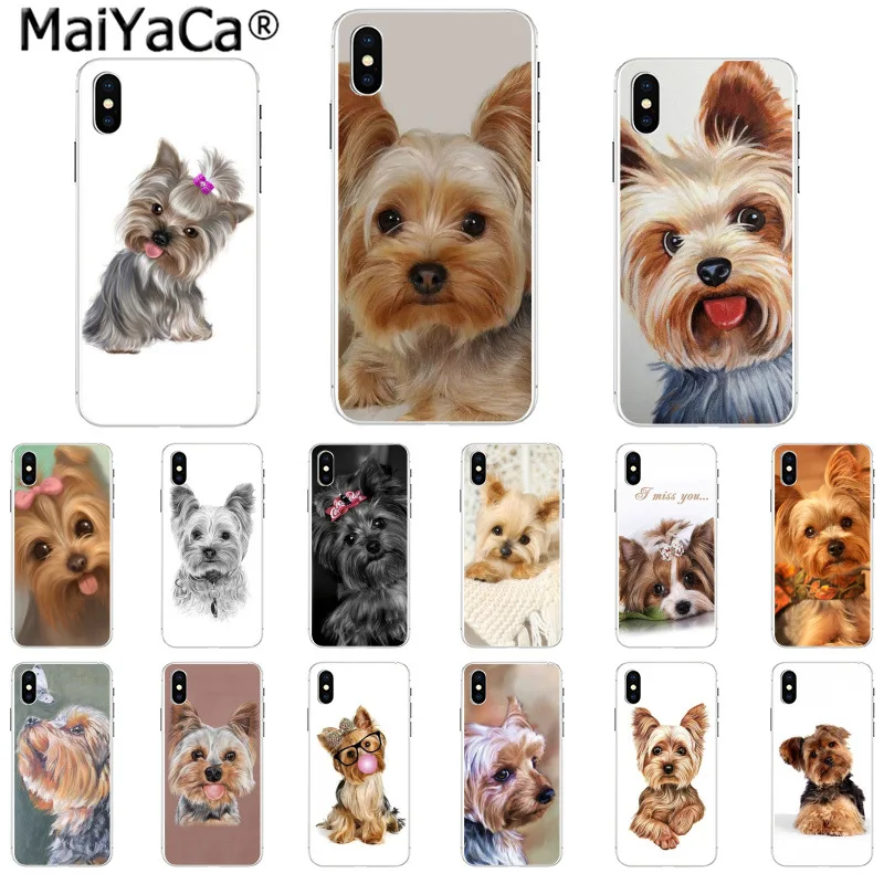 

MaiYaCa Yorkshire terrier dog Newest Fashion Novelty Phone Case for iphone 12 pro max SE 2020 11 pro X XS 66S 7plus 8Plus 5S XR