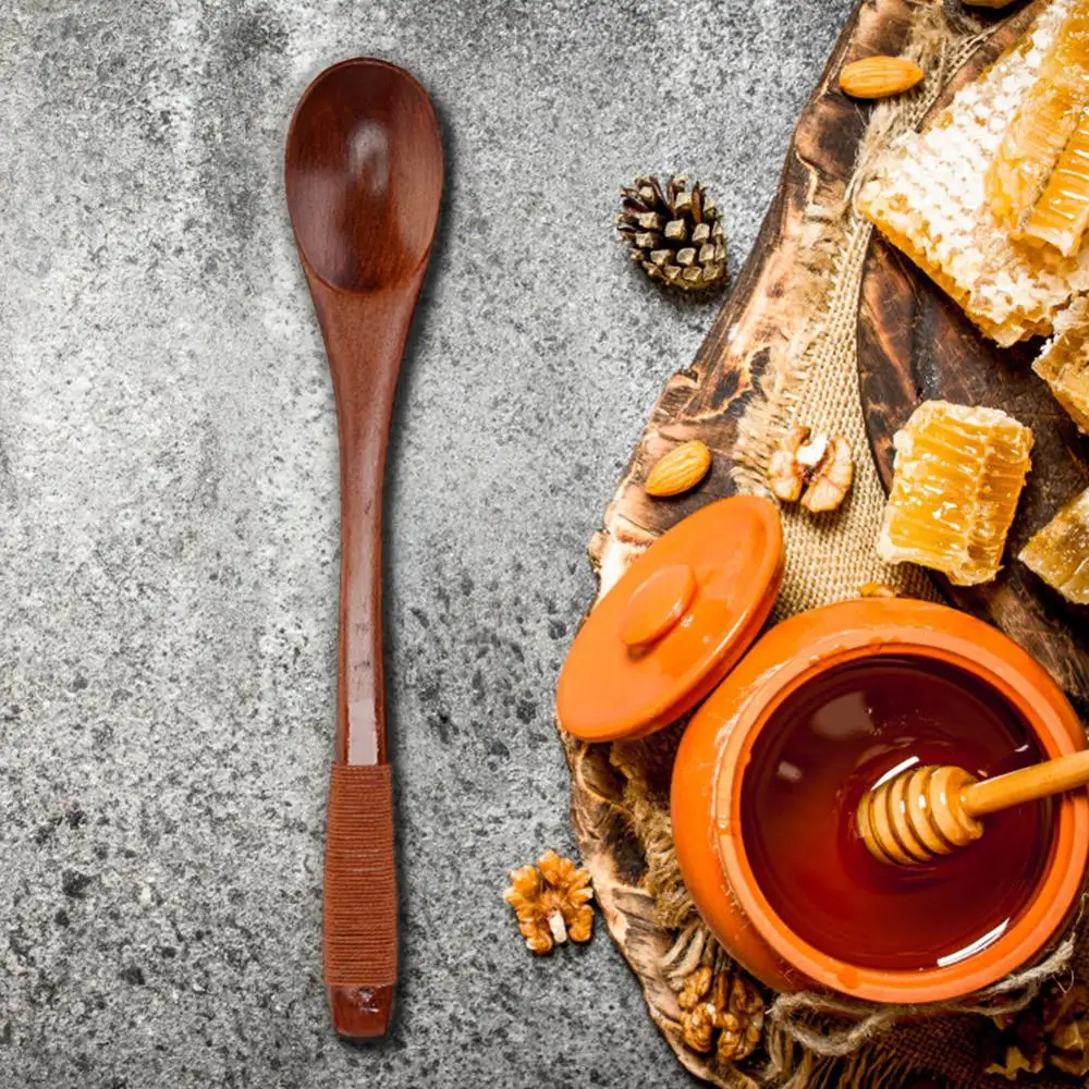 Японская деревянная кухонная ложка посуда инструмент суп чайная Питание рисовый