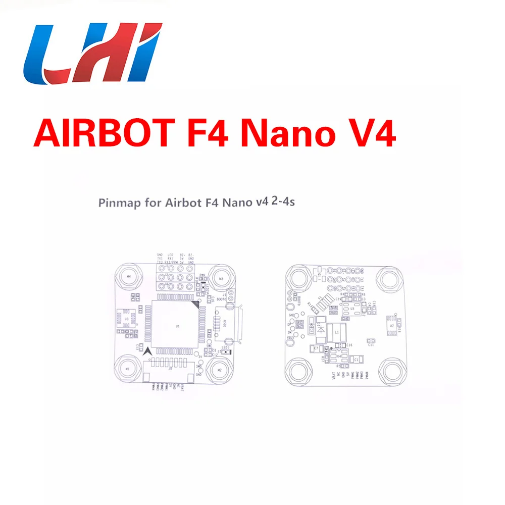 AIRBOT F4 Nano V4 25x25 мм плата контроллера полета ICM20608 гироскоп для RC FPV гоночный кросс