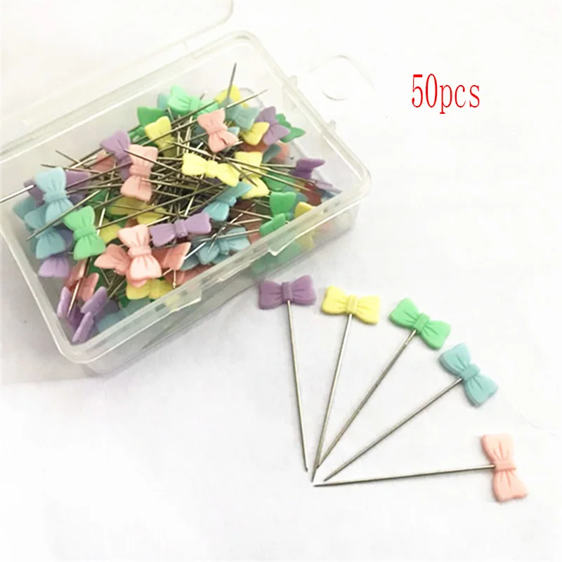 Tie-50 Embroidery Patchwork Pins Dressmaking Pins Accessories Tools Sewing Needle DIY Sewing Accessories Stainless Steel - Color: Tie-50