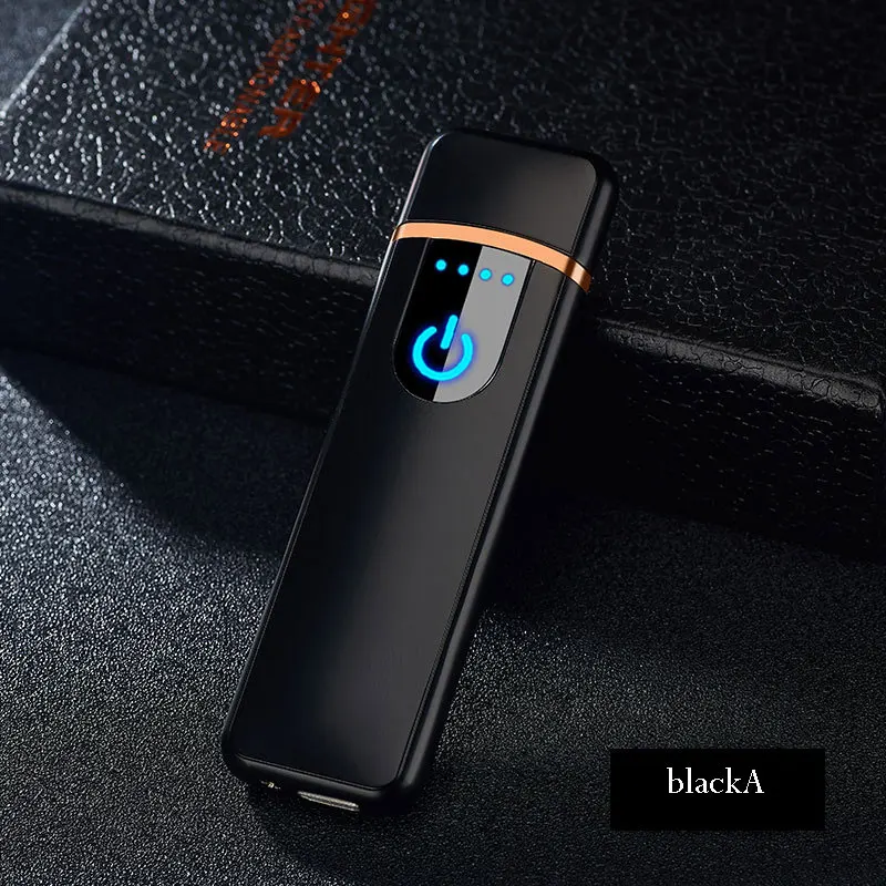 Usb зарядка Электронная Зажигалка Ветрозащитная тонкая мужская индивидуальная Женская электрическая нагревательная цветная сигарета зажигалка