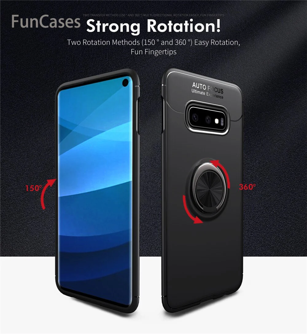 Чехол для samsung Galaxy S10 Plus Lite цветной металлический магнитный держатель мягкий