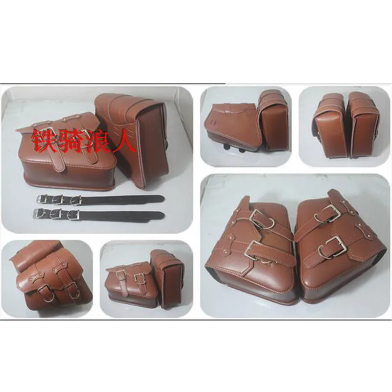 1 пара мотоцикл сума Cruiser боковые хранения инструмента Чехлы в байкерском стиле