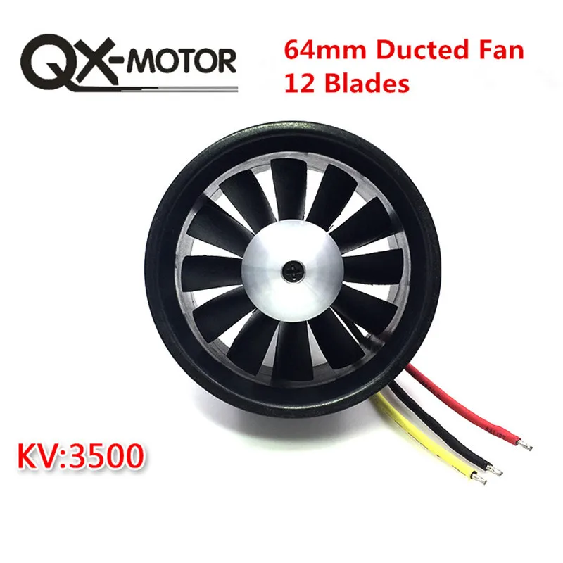 1 шт. QX-двигатель 30 мм/55 мм/64 мм/70 мм/90 мм EDF Ducted Fan с бесщеточным двигателем для RC