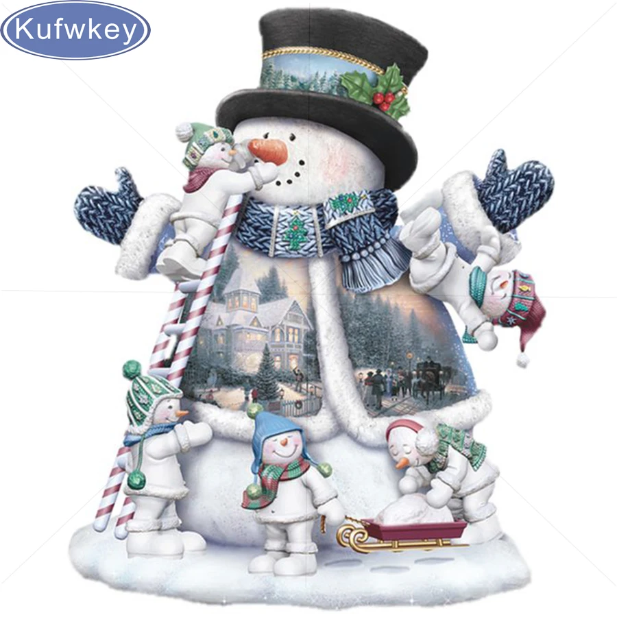 5D алмазная вышивка Снеговик сделай сам пазл для дома живопись крестиком мозаика