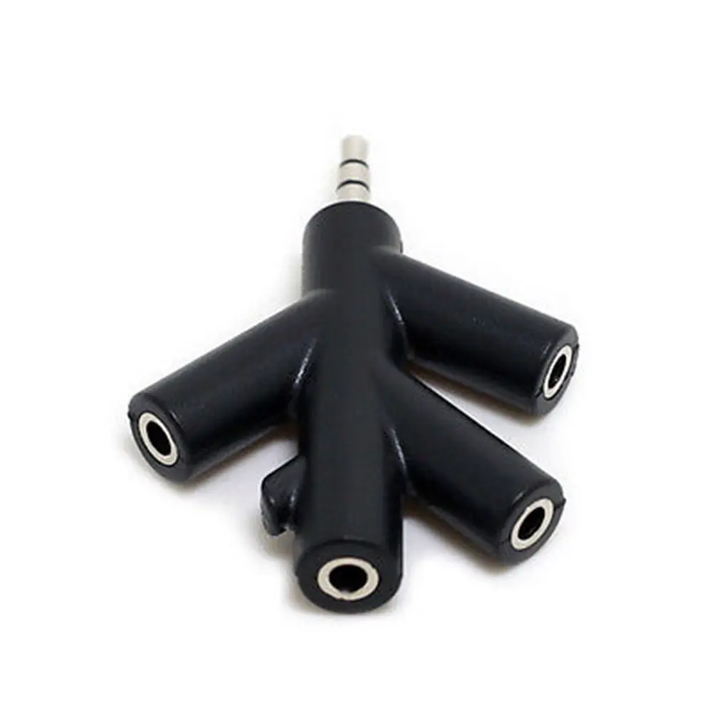 Дерево Форма 3 5 мм наушники кабель адаптер iphone аудио Y сплиттер 1 Мужской до 2 4 со