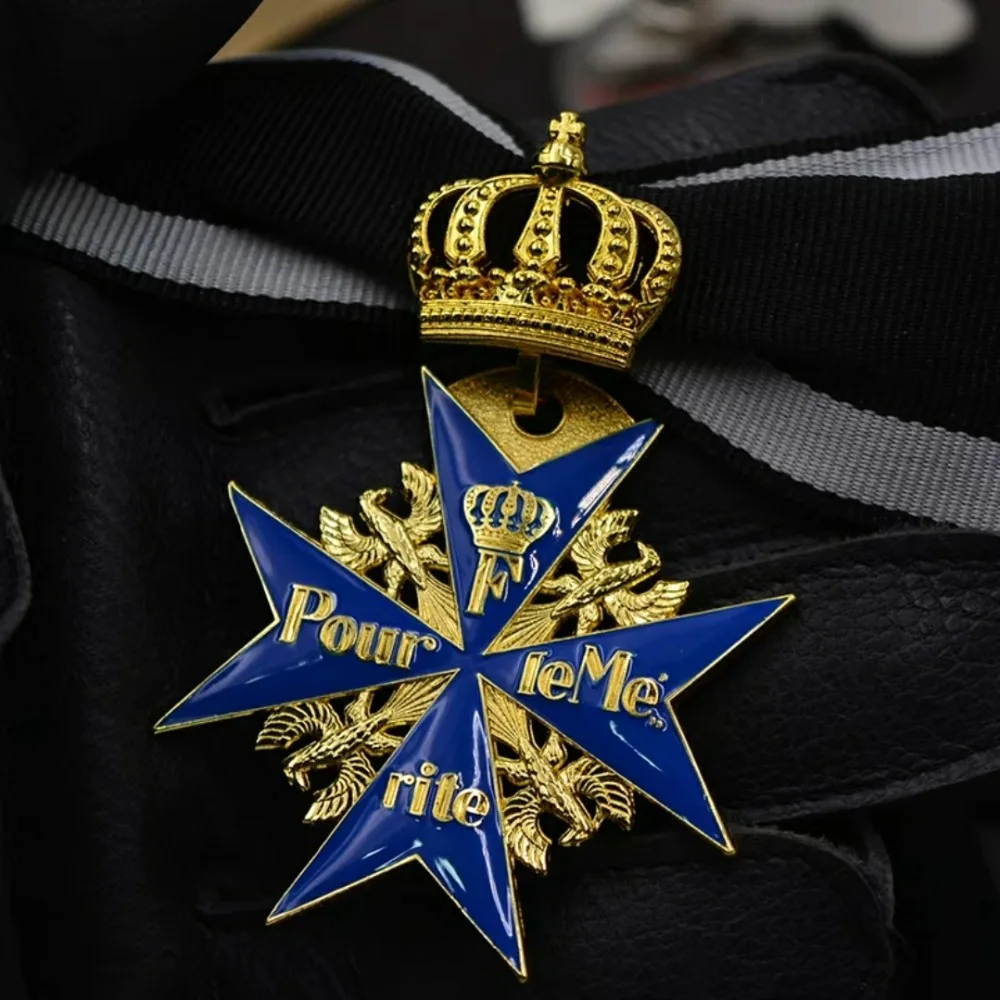 Точная копия Второй мировой войны прусская немецкий Большой медаль Золотой