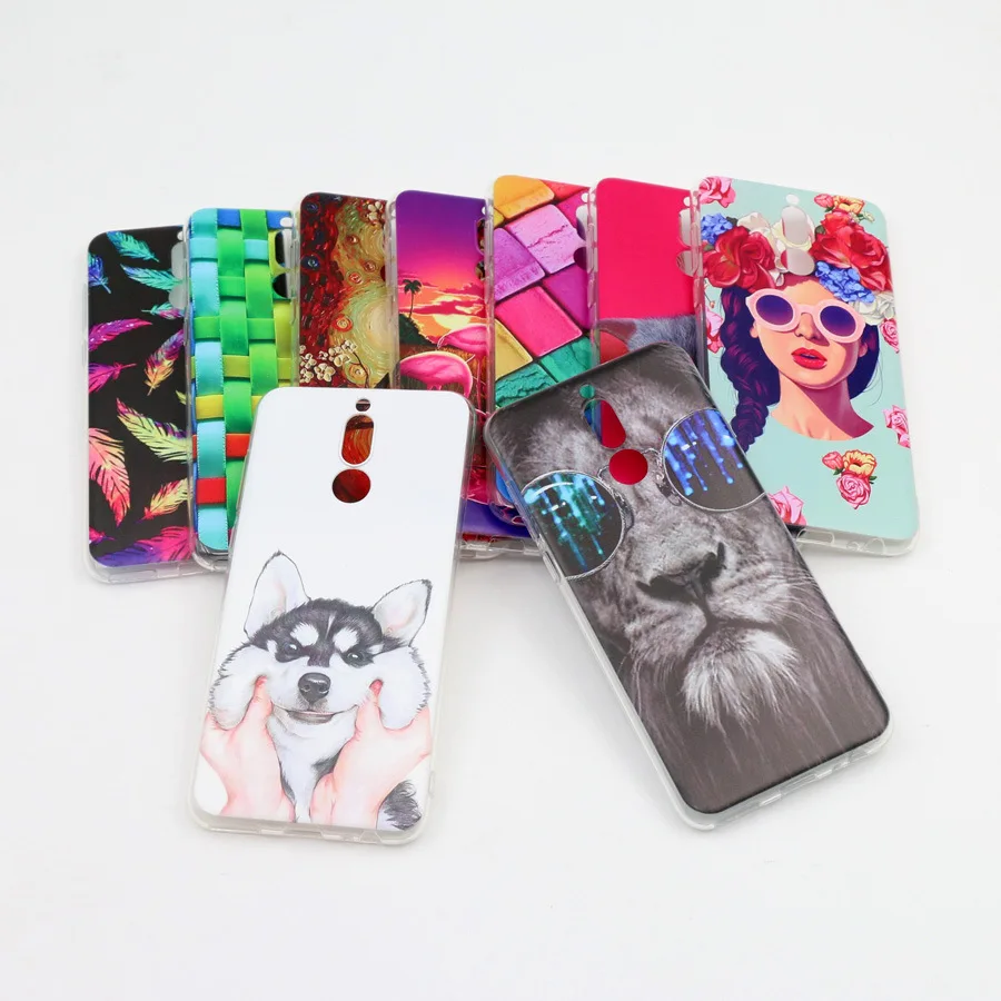 For Huawei Mate 10 lite case Cartoon Painted Flower Animals Nature Soft 3D Emboss TPU Silicone phone fundas coque |