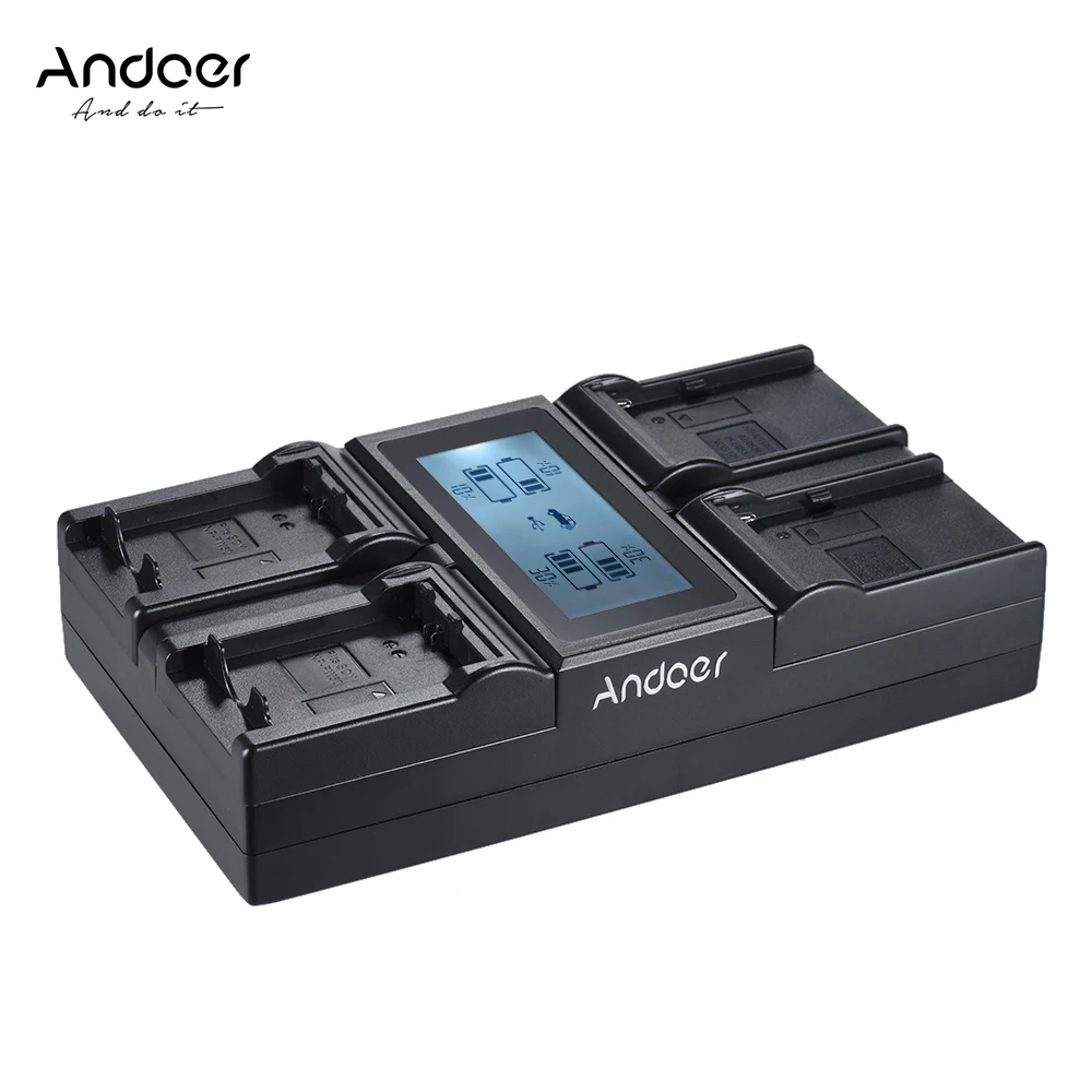 Зарядное устройство Andoer NP FW50 NPFW50 4 канальное зарядное для цифровой камеры Sony a7 a7R