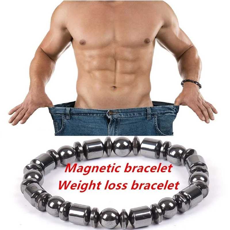 Магнитные браслеты из гематита с черными камнями для защиты от усталости и