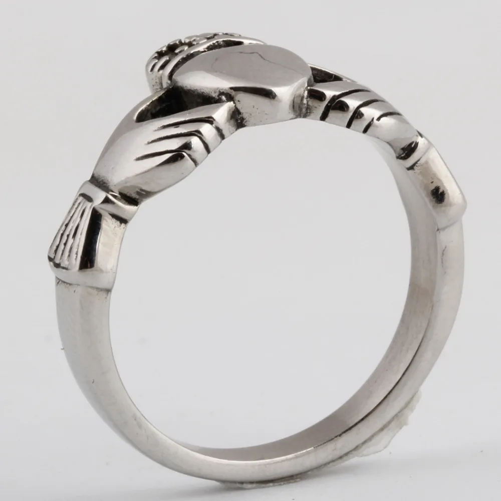 Модный винтажный Рождественский подарок Любовь дизайн корона руки Сердце Кольцо