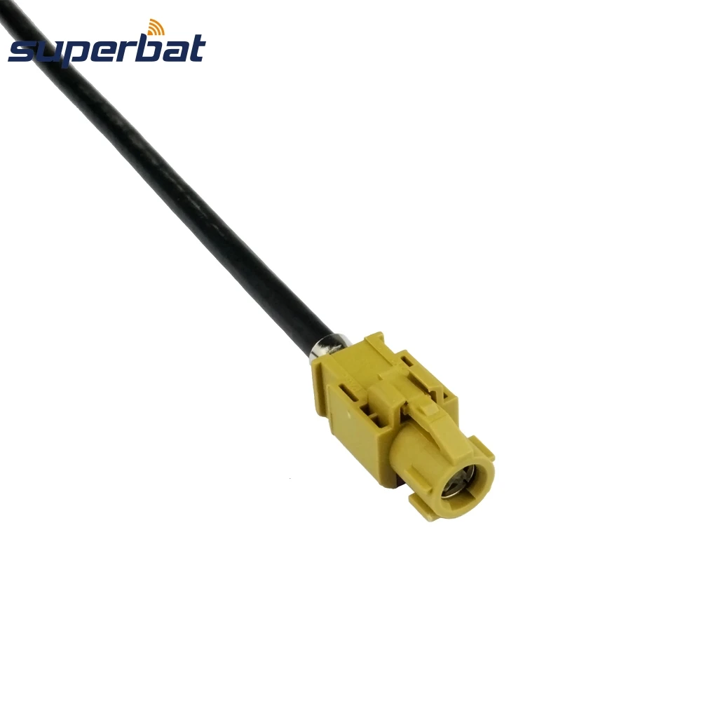 Superbat Fakra K кодирование HSD кабель в сборке прямой Женский Джек прямой штекер Dacar 535 4 полюса 120 см Автомобильная радио антенна