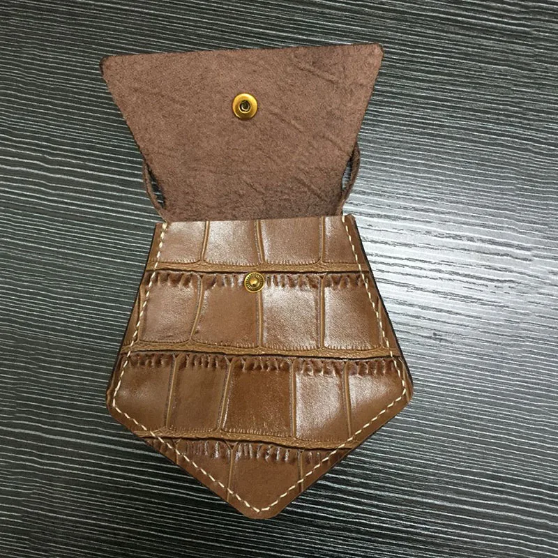 Кошелек WOONAM из натуральной кожи аллигатора ручной работы с геометрическим