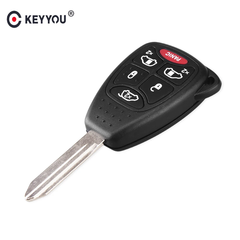 KEYYOU 5 + 1 6 кнопок дистанционного ключа автомобиля оболочки для Dodge Challenger Jeep Chrysler 300
