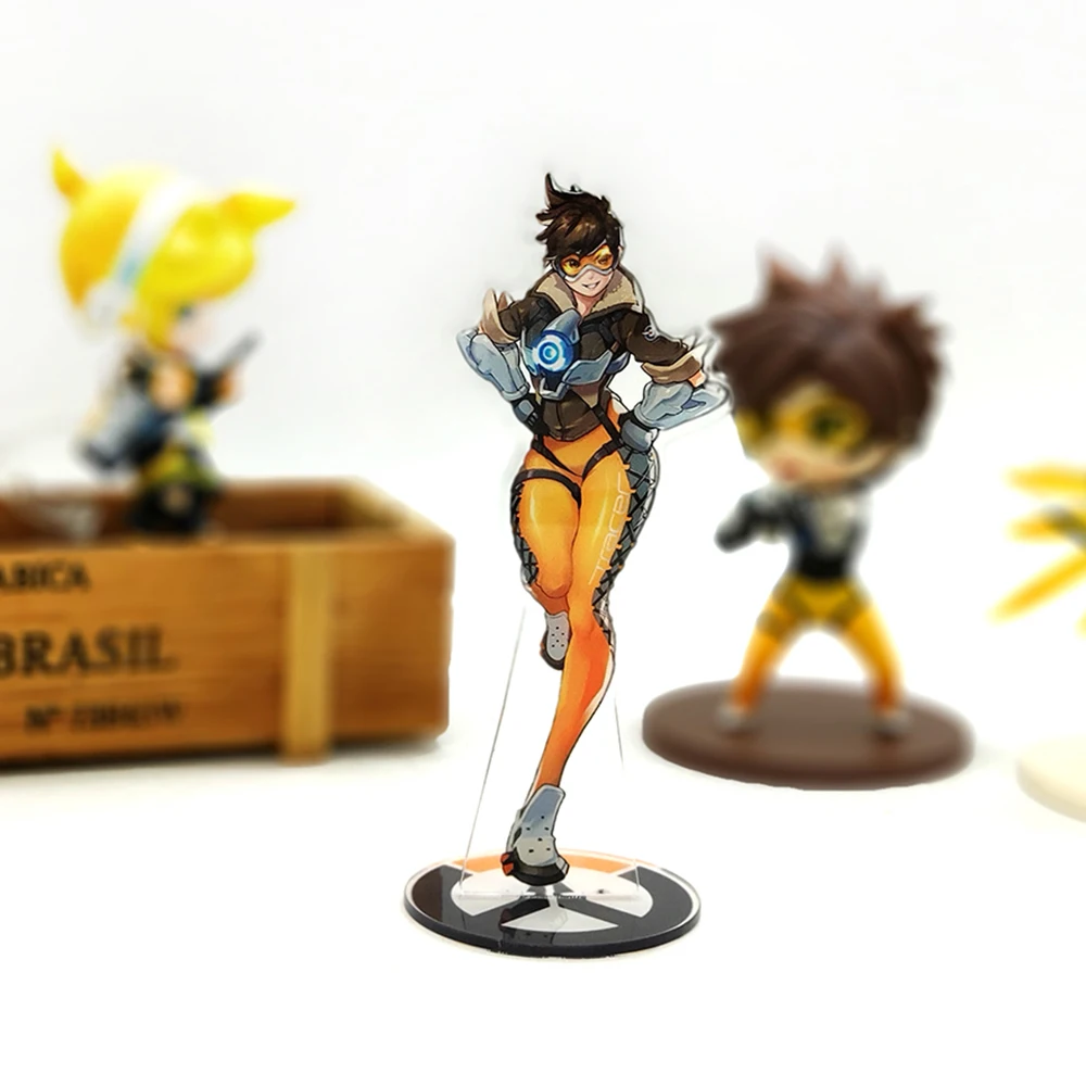 Love Thank You OW watch Tracer фигурка на акриловой подставке, модель, держатель для торта, аниме, милые сексуальные герои игр