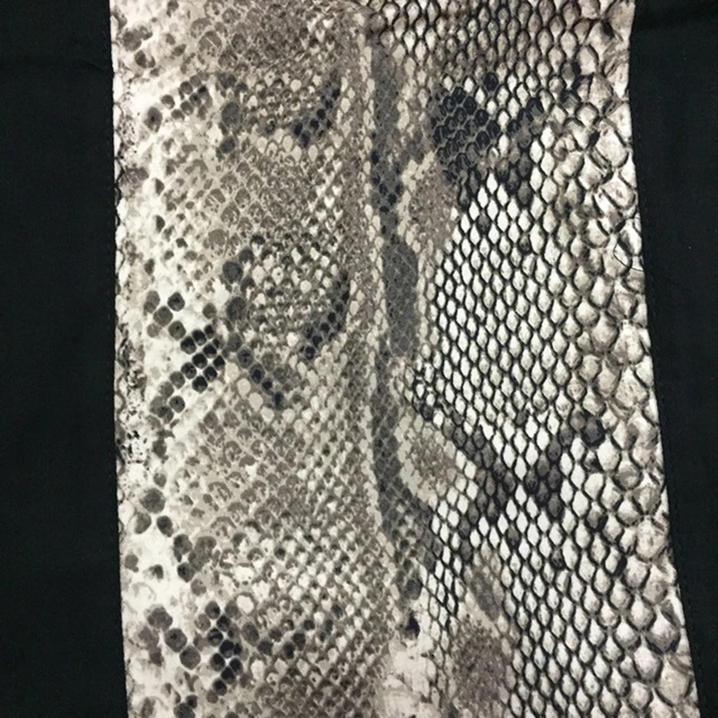 2019 Summer Short Sleeve Retro Animal Snake Print Cotton Men Casual Shirt Vintage Style Bowling CS022 | Мужская одежда