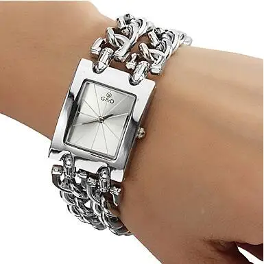 Часы G & D женские кварцевые с прямоугольным циферблатом, люксовые украшения с бриллиантами для женщин