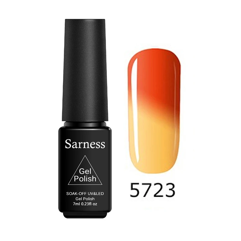 Sarness настроение меняется Цвета гель для ногтей Хамелеон замочить от УФ Гели Лаки