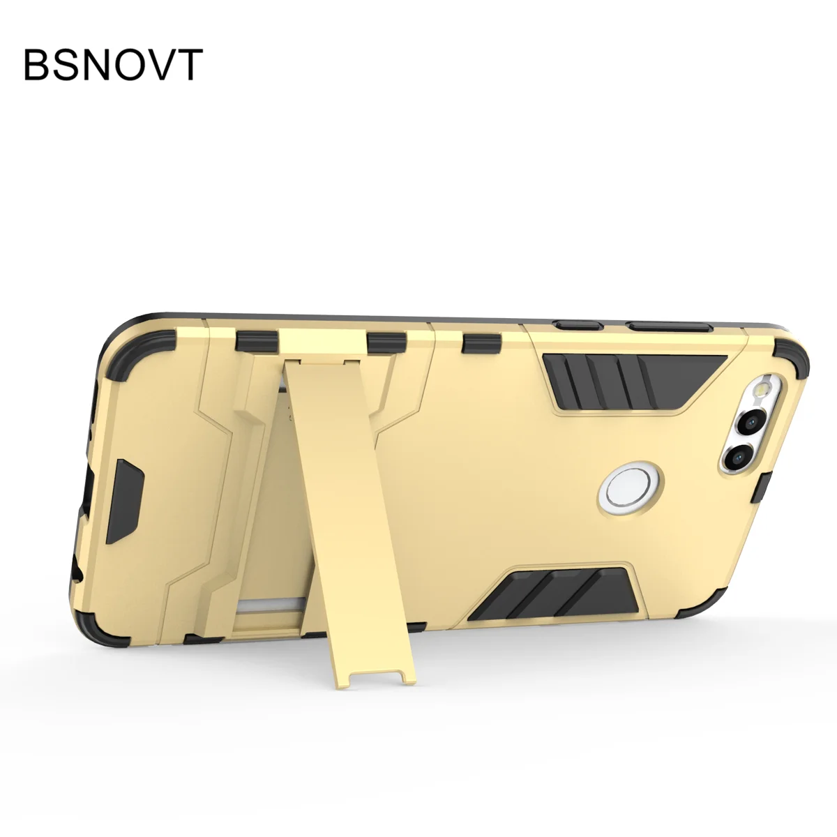 BSNOVT huawei Honor 7X дело чести крышка Мягкий силиконовый + Пластик Kickstand чехол для случае