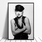 Музыкальный постер Мадонны, певицы, хип-хоп, рэппринт, музыкальная группа, звезда, постер, настенное искусство, картина для комнаты, домашний декор, холст, печать