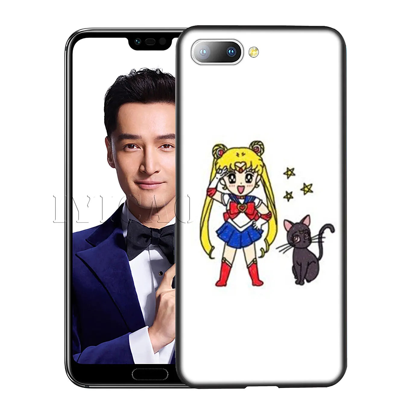Iyicao Сейлор Мун силиконовый мягкий чехол для Huawei Y7 Y6 Prime Y9 2018 Honor 8C 8X8 9 10 Lite 6A 7C 7X 7A Pro |