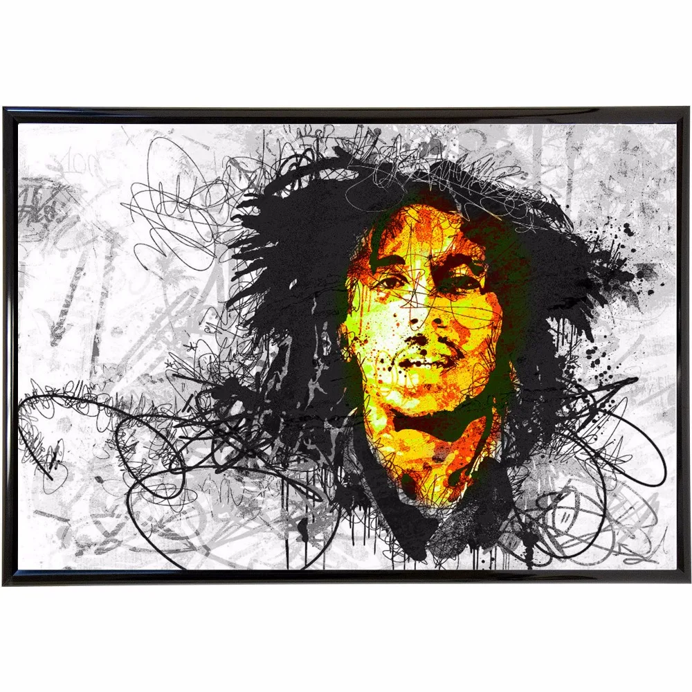 Абстрактный красочный Боб Марли винтаж ретро постеры и принты украшение для дома
