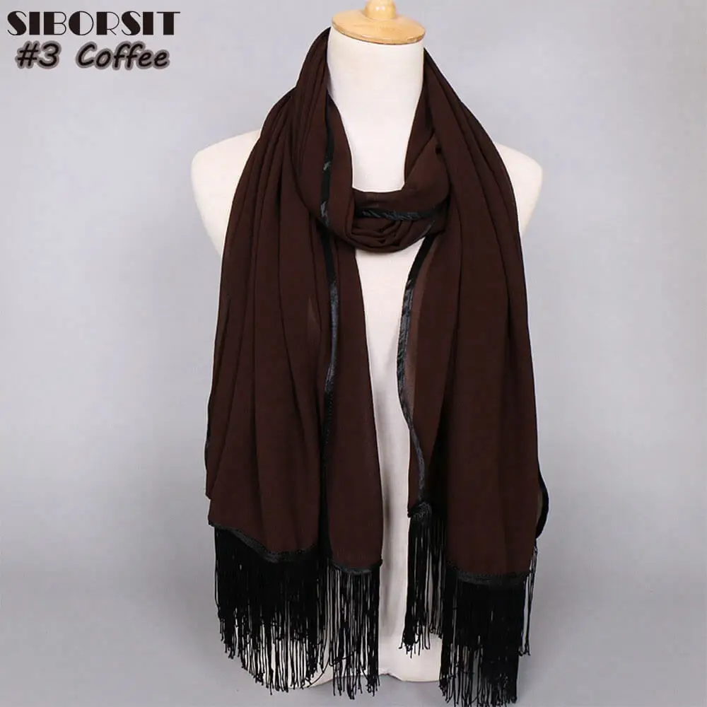 Весна и осень в национальном стиле чистый цвет пузыря шифон материал шарф