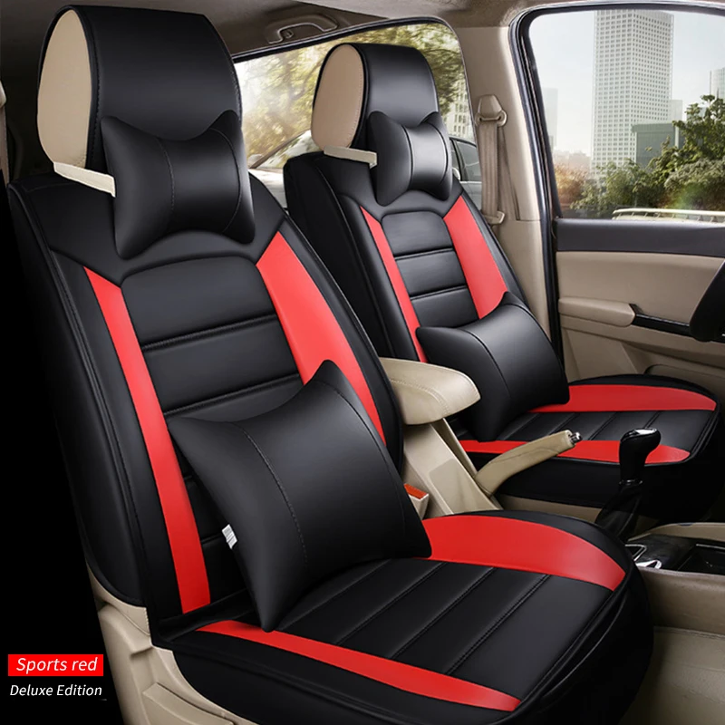 sports red pillow Набор чехлов для сидений автомобиля на 7 сидений для Chrysler 300c Town Strand Sebring 300 PT Cruiser Grand Voyager nicfica 200 Aspen cirрус Concorde - Название цвета: sports red pillow