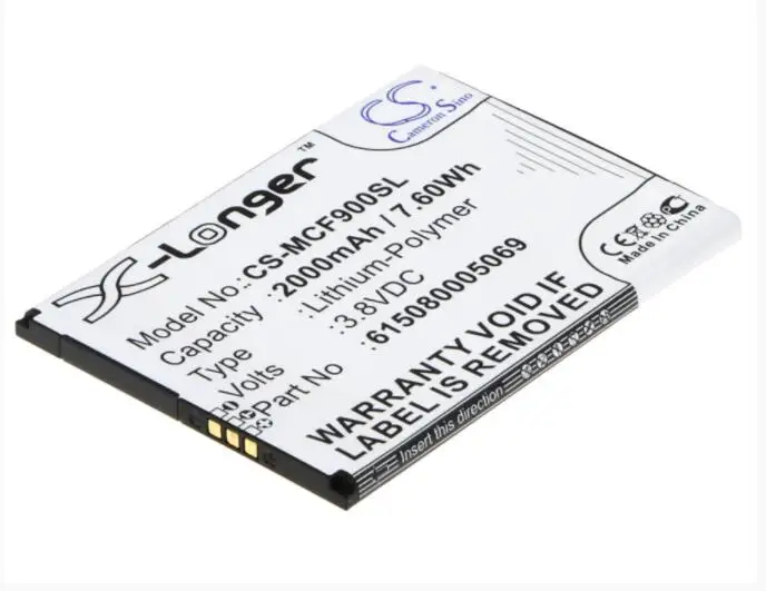 Cameron Sino 2000mAh аккумулятор для MOBISTEL Cynus F9 F9 4G F303-S 615080005069 мобильный, аккумулятор для смартфона