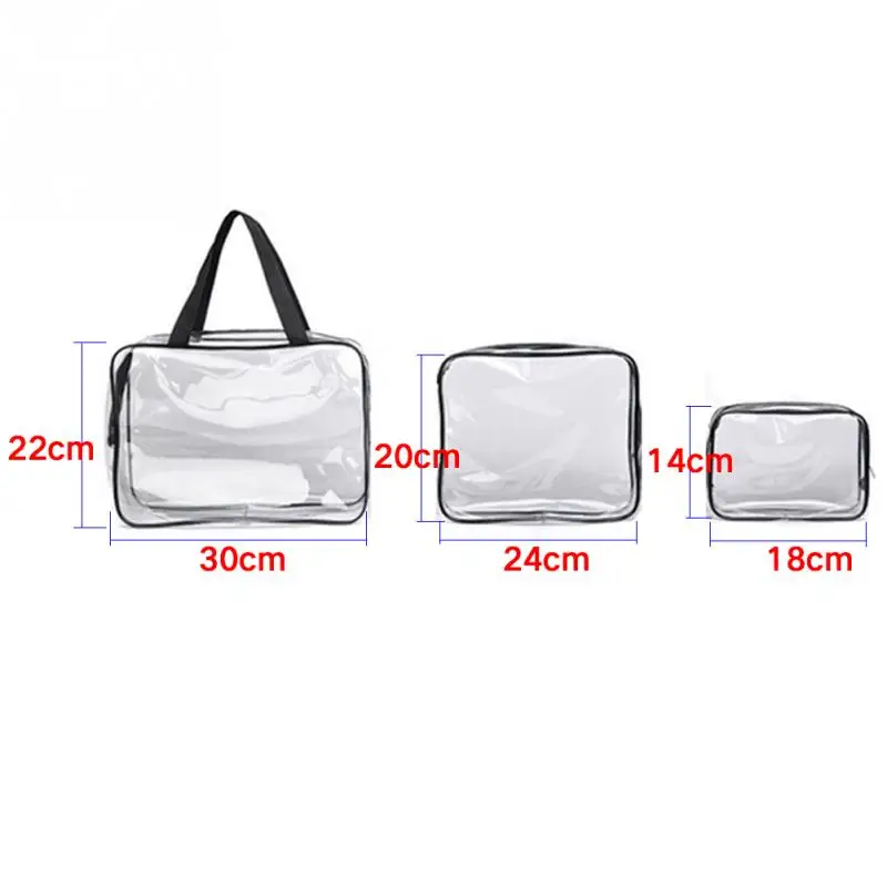 Экологичная прозрачная косметичка из ПВХ для женщин путешествий органайзер