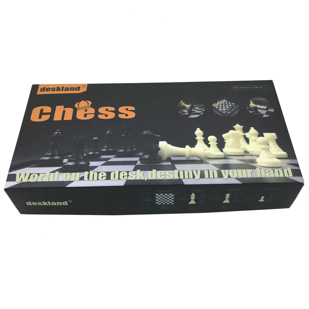 Складной стол магнитных частей Стандартный шахматы для взрослых Открытый