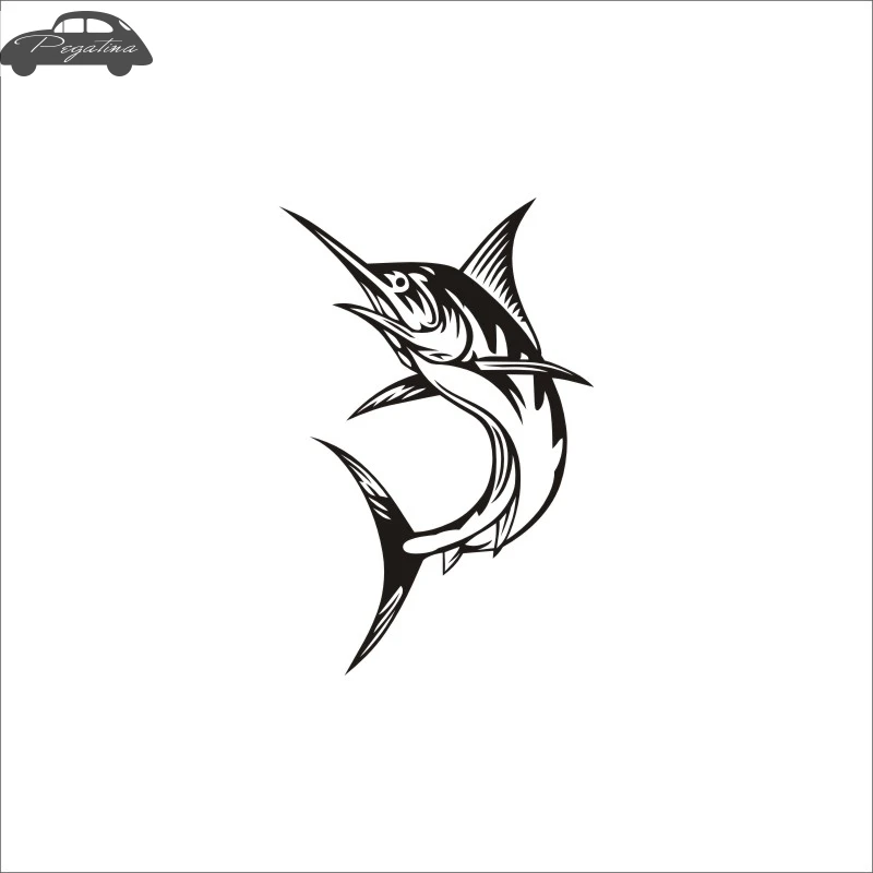 Sailfish Fish Dorado Автомобильная наклейка плакат с изображением рыбы меча лодки