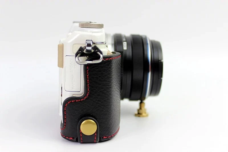 Роскошная натуральная кожа Камера сумка для цифровой камеры Olympus Pen Lite E-PL7 E-PL8 E-PL9 черный/коричневый/Кофе EPL7 EPL8 EPL9 Камера чехол