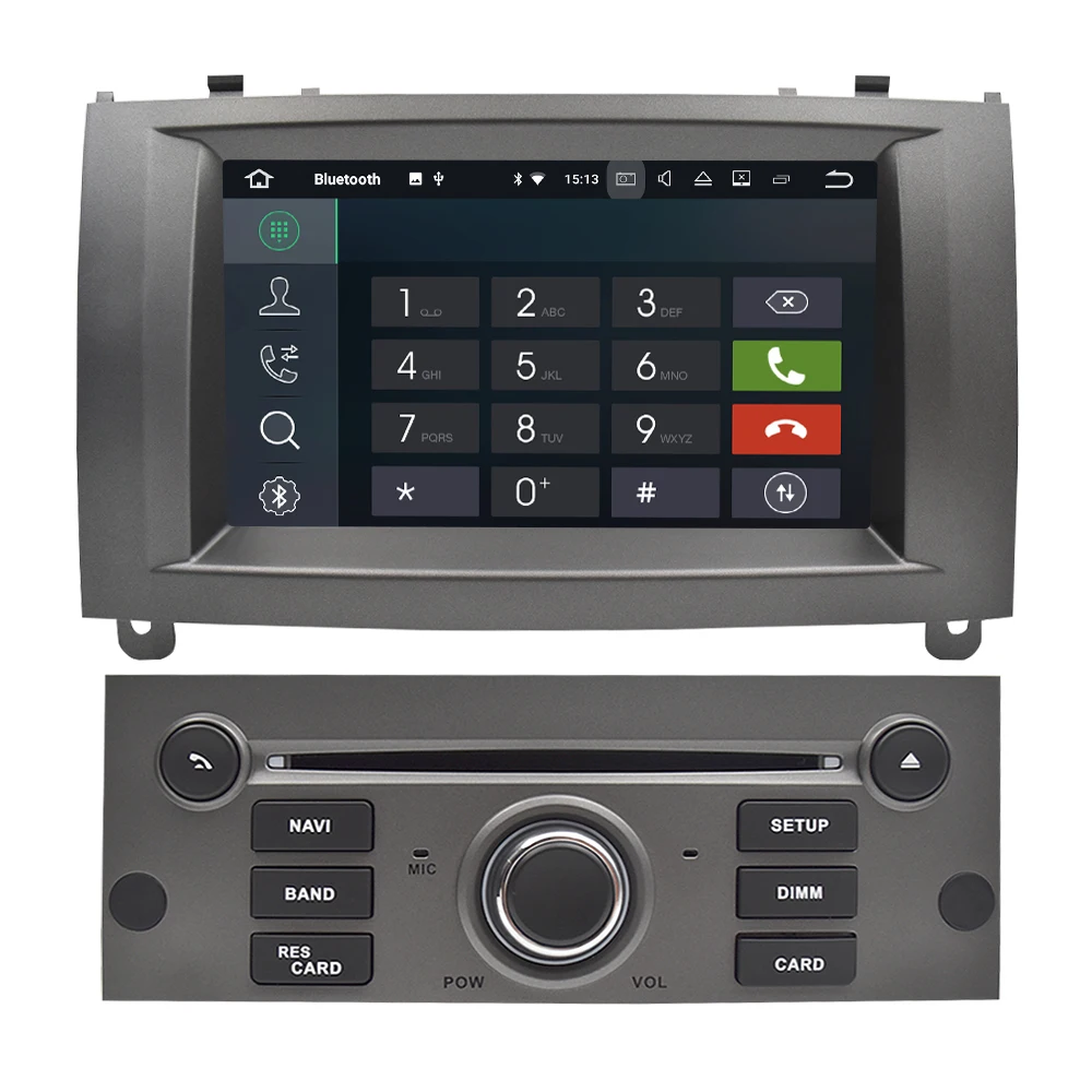 Ips 2 Din Android 9,0 Автомагнитола для peugeot 407 2004-2010 автомобильный мультимедийный плеер стерео Авто аудио gps Навигация DVD видео