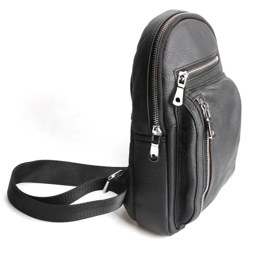 Мужская сумка-мессенджер из натуральной кожи высокого качества сумка через